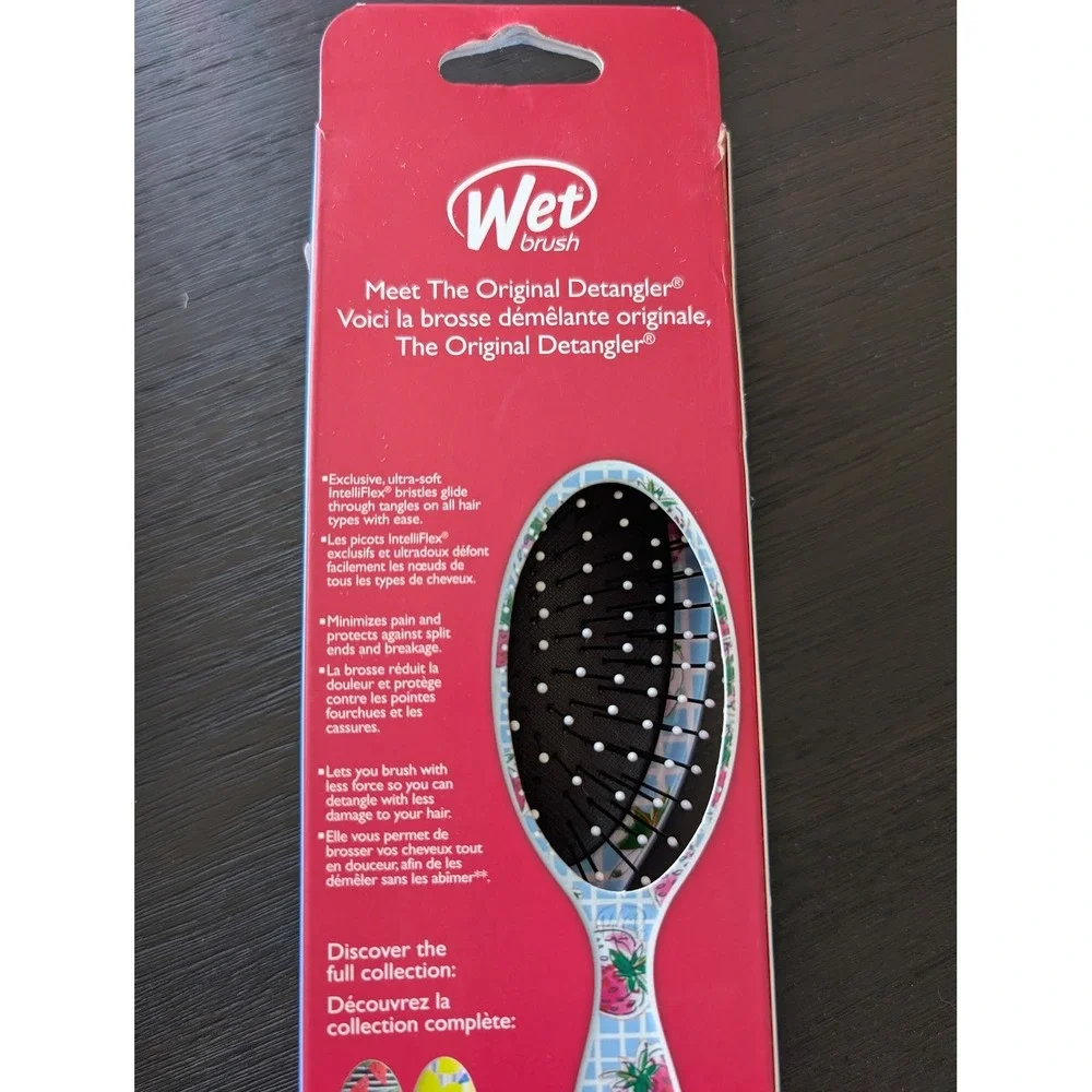 Strawberry Wet Brush Original Detangler Limited Edition Grid Hair Brush Cottage - Picture 5 of 7